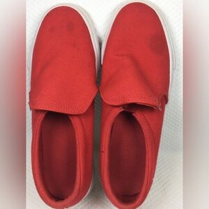 Red Slip-On Canvas Shoes Nike Court Royale Classic Red Unisex Canvas Slip Size 6